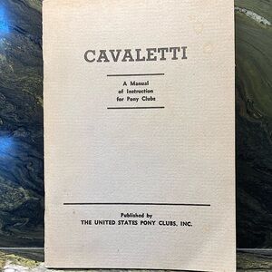Cavaletti Horse Book Riding Equestrian Vintage